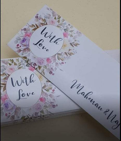 Customized Wedding Money Envelope