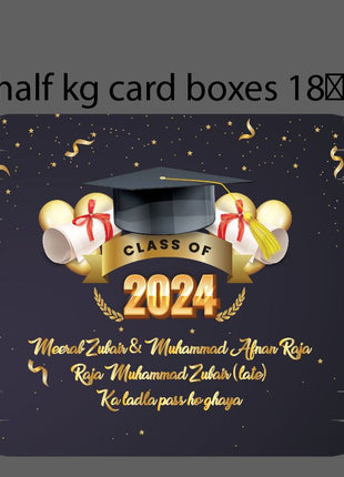 Graduation Card Boxes in Pakistan | Customized Gift & Sweet Boxes – Lowest Price