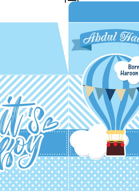 Baby Birth Announcement Boxes in Pakistan | Customized Methai & Sweet Boxes – Lowest Price