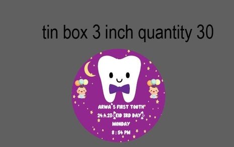 Premium Birth Announcement Tin Boxes – Custom Printed Baby Arrival Gifts & Methie Boxes in Pakistan