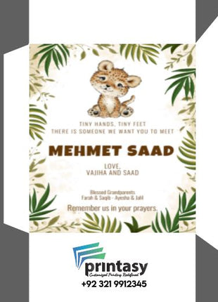 Baby Birth Announcement Boxes in Pakistan | Customized Methai & Sweet Boxes – Lowest Price