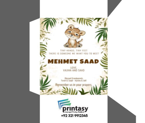 Baby Birth Announcement Boxes in Pakistan | Customized Methai & Sweet Boxes – Lowest Price