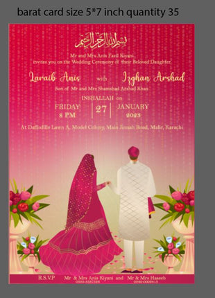 Customized Wedding Cards