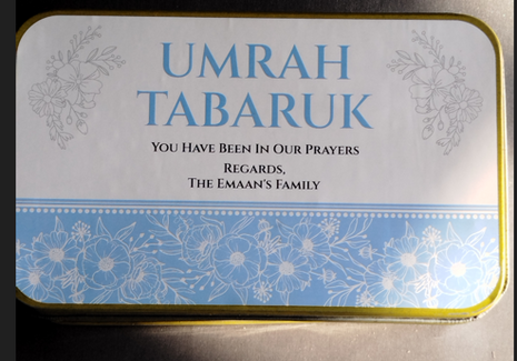 Hajj and Umrah Tin Boxes