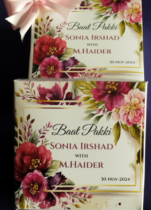 Personalized Card Bid Boxes in Pakistan – Low-Cost Nikkah & Wedding Gift Boxes | Printasy