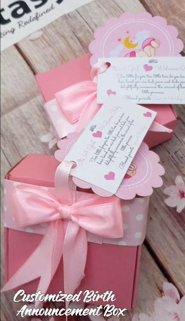 Baby Birth Announcement Boxes in Pakistan | Customized Methai & Sweet Boxes – Lowest Price