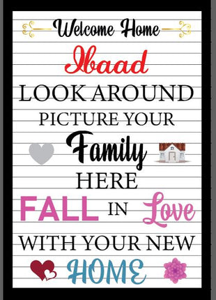 House Warming Welcome Board