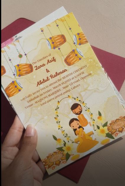 Customized Wedding Card