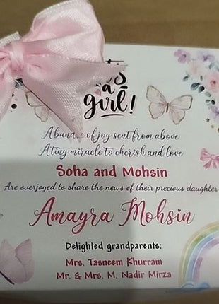 Baby Birth Announcement Boxes in Pakistan | Customized Methai & Sweet Boxes – Lowest Price