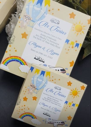 Baby Birth Announcement Boxes in Pakistan | Customized Methai & Sweet Boxes – Lowest Price