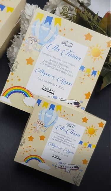 Baby Birth Announcement Boxes in Pakistan | Customized Methai & Sweet Boxes – Lowest Price