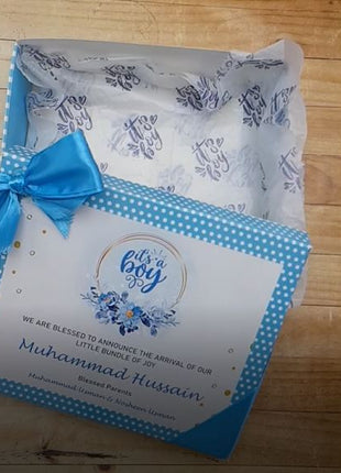 Baby Birth Announcement Boxes in Pakistan | Customized Methai & Sweet Boxes – Lowest Price