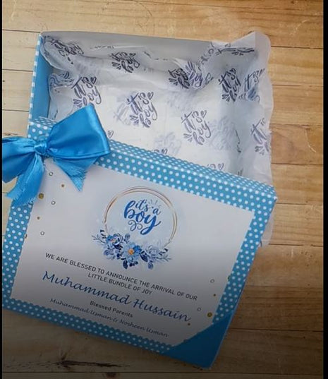 Baby Birth Announcement Boxes in Pakistan | Customized Methai & Sweet Boxes – Lowest Price