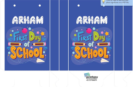 First Day at School Goody Bag