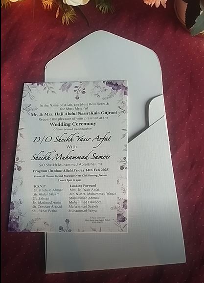 Customized Wedding Cards