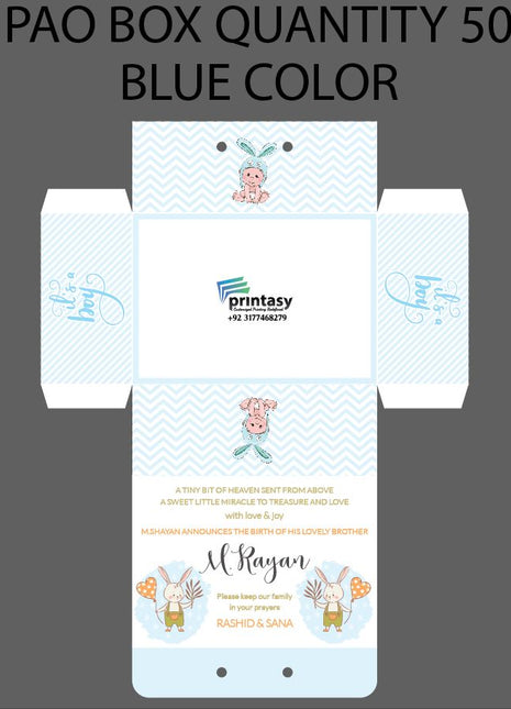 Baby Birth Announcement Boxes in Pakistan | Customized Methai & Sweet Boxes – Lowest Price