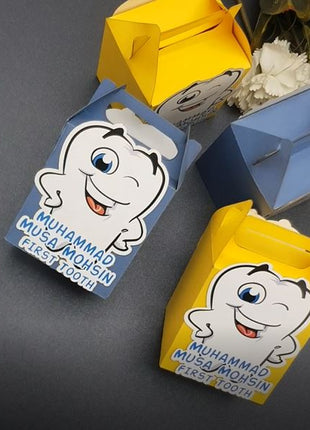Customized First Tooth Goody Boxes – Elegant Packaging for Your Baby’s Precious Milestone