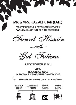 Customized Wedding Cards