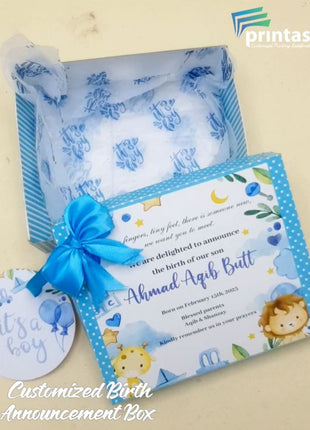 Baby Birth Announcement Boxes in Pakistan | Customized Methai & Sweet Boxes – Lowest Price