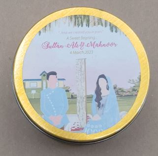 Customized Tin Bid Boxes in Pakistan – Affordable Wedding & Nikkah Gift Packaging | Printasy Pakistan