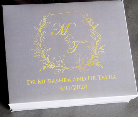 Personalized Card Bid Boxes in Pakistan – Low-Cost Nikkah & Wedding Gift Boxes | Printasy
