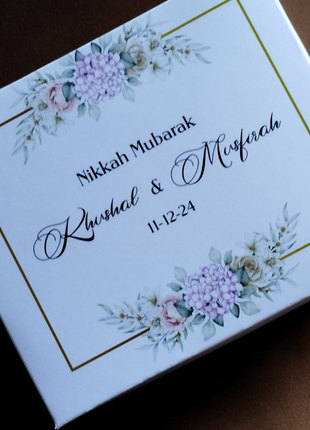 Personalized Card Bid Boxes in Pakistan – Low-Cost Nikkah & Wedding Gift Boxes | Printasy
