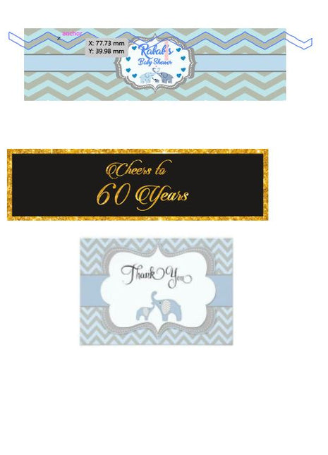Customize Baby Shower Bottle Lable
