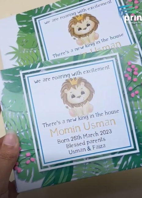 Baby Birth Announcement Boxes in Pakistan | Customized Methai & Sweet Boxes – Lowest Price