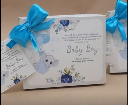 Baby Birth Announcement Boxes in Pakistan | Customized Methai & Sweet Boxes – Lowest Price