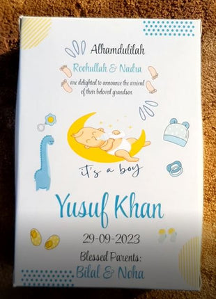 Baby Birth Announcement Boxes in Pakistan | Customized Methai & Sweet Boxes – Lowest Price