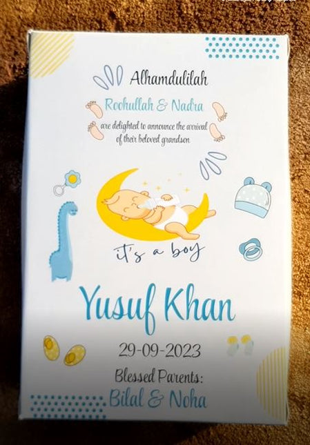 Baby Birth Announcement Boxes in Pakistan | Customized Methai & Sweet Boxes – Lowest Price