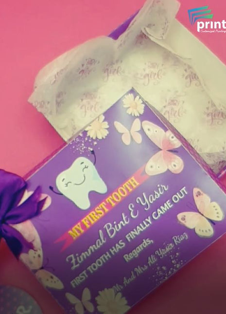 FIRST TOOTH CARD BOXES IN PAKISTAN | CUSTOMIZED MEMORY & KEEPSAKE BOXES – LOWEST PRICE