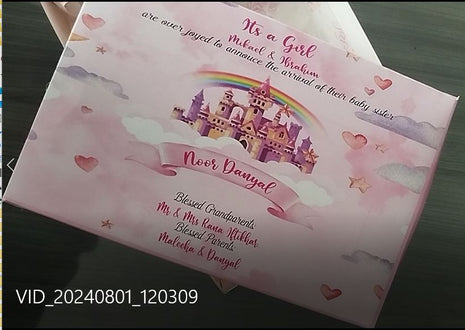 Baby Birth Announcement Boxes in Pakistan | Customized Methai & Sweet Boxes – Lowest Price