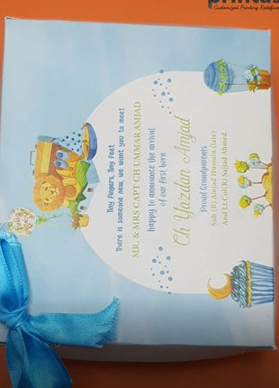 Baby Birth Announcement Boxes in Pakistan | Customized Methai & Sweet Boxes – Lowest Price