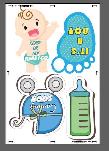 Customized Baby Shower Props