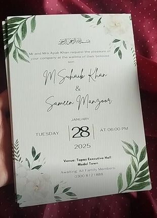 Customized Wedding Card