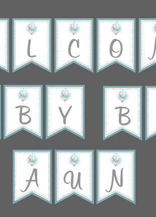 Customized Baby Shower Bunting Banner