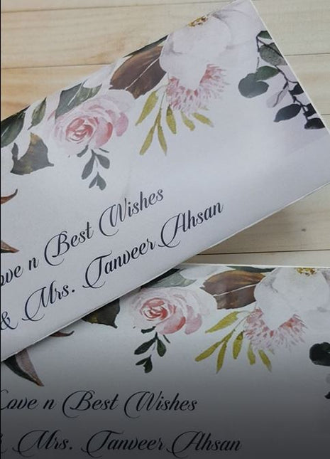 Customized Wedding Money Envelope