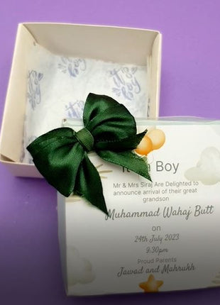 Baby Birth Announcement Boxes in Pakistan | Customized Methai & Sweet Boxes – Lowest Price