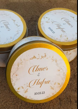 Customized Tin Bid Boxes in Pakistan – Affordable Wedding & Nikkah Gift Packaging | Printasy Pakistan