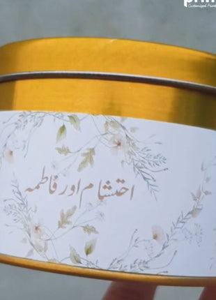 Customized Tin Bid Boxes in Pakistan – Affordable Wedding & Nikkah Gift Packaging | Printasy Pakistan