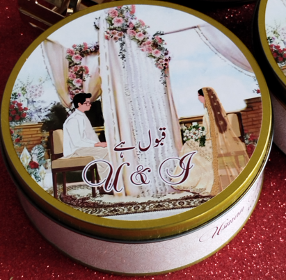 Customized Tin Bid Boxes in Pakistan – Affordable Wedding & Nikkah Gift Packaging | Printasy Pakistan