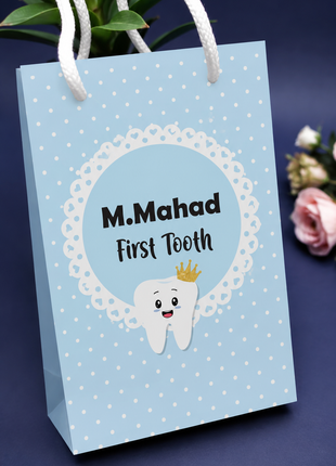 Customized First Tooth Goody Bags – Personalized Tooth Fairy Gift Bags