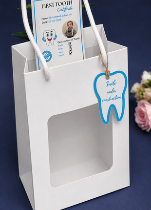 Customized First Tooth Goody Bags – Personalized Tooth Fairy Gift Bags