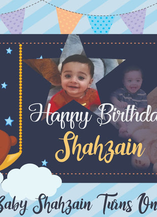 Customize Baby Shower Backdrop Flex