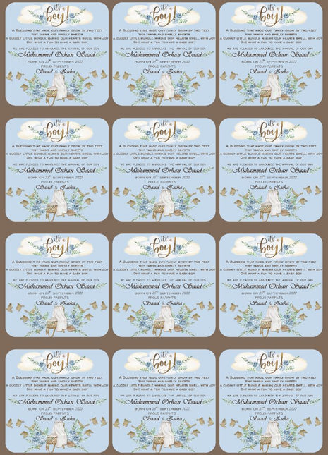 Baby Birth Announcement Boxes in Pakistan | Customized Methai & Sweet Boxes – Lowest Price