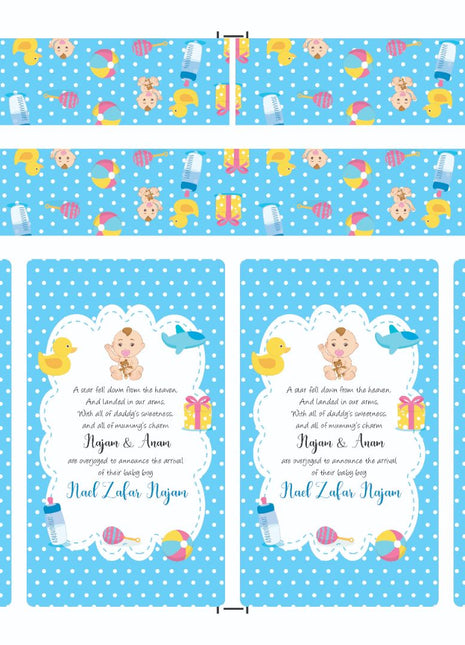 Baby Birth Announcement Boxes in Pakistan | Customized Methai & Sweet Boxes – Lowest Price