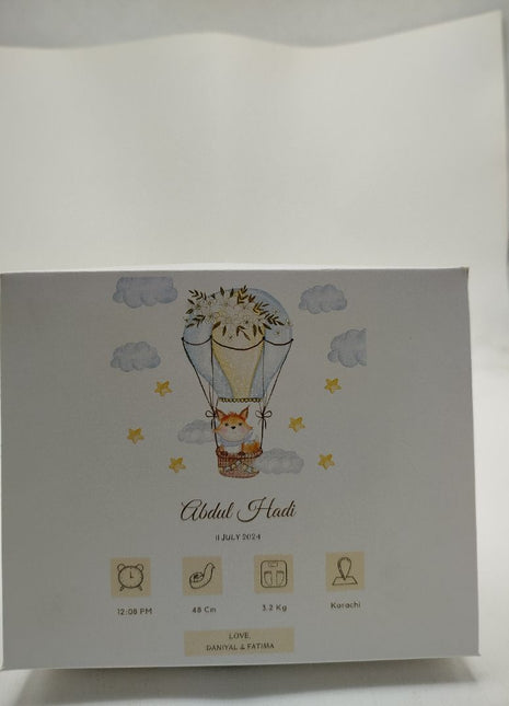 Baby Birth Announcement Boxes in Pakistan | Customized Methai & Sweet Boxes – Lowest Price