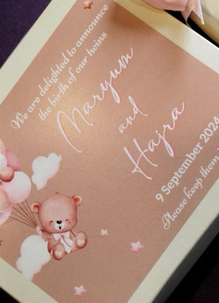 Baby Birth Announcement Boxes in Pakistan | Customized Methai & Sweet Boxes – Lowest Price