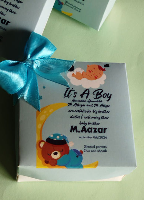 Baby Birth Announcement Boxes in Pakistan | Customized Methai & Sweet Boxes – Lowest Price